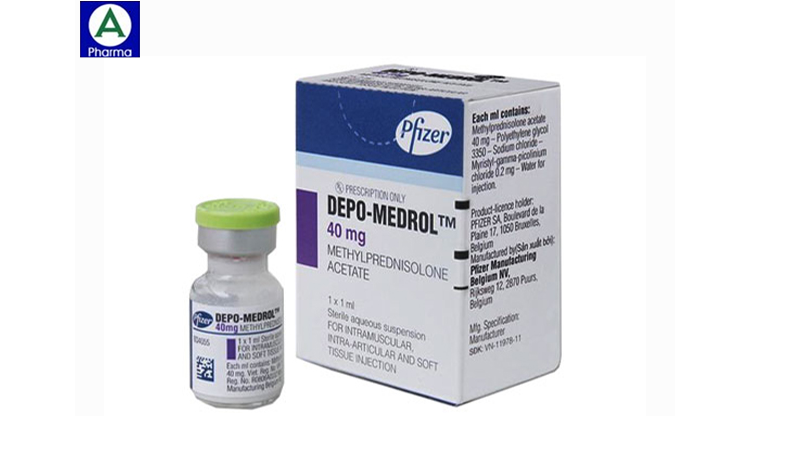 Depo Medrol 40mg Pfizer - Thuốc kháng viêm, giảm đau của Bỉ
