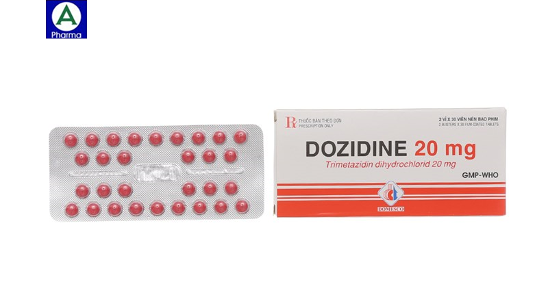 Dozidine 20mg Domesco - Thuốc điều trị đau thắt ngực của Việt Nam