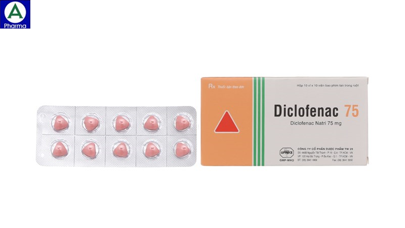 Thuốc Diclofenac 75mg Uphace 10x10
