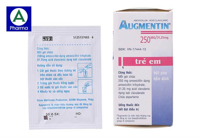 Thuốc kháng sinh Augmentin 250Mg hỗ trợ điều trị các bệnh về nhiễm trùng