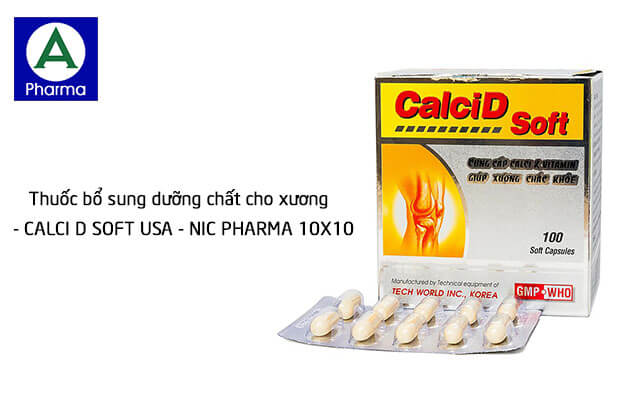 Calci D Soft Usa - Nic Pharma 10X10 là thuốc gì?