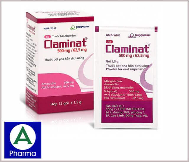 Thuốc Claminat 500mg/62,5mg là gì?