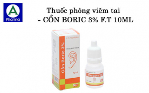 Cồn Boric 3% F.t 10Ml là thuốc gì?