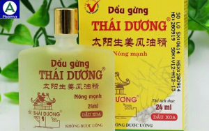 Dầu gừng thái dương – Dầu xoa cảm cúm, đau nhức của Việt Nam