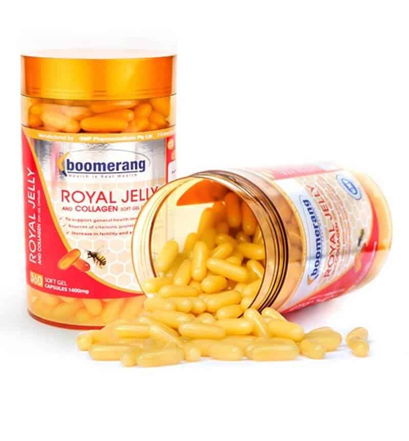 Sữa ong chúa Boomerang Royal Jelly & Collagen