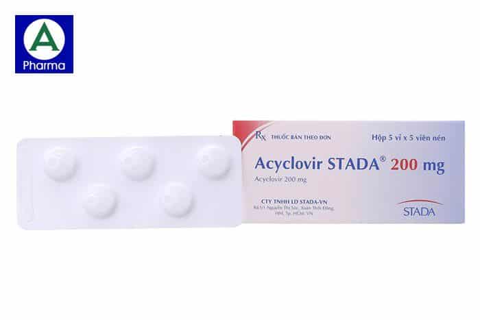 Thuốc Acyclovir Stada 200Mg