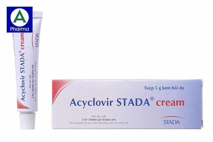 Acyclovir Stada là thuốc bôi dạng kem dùng với người nhiễm virus herpes simplex